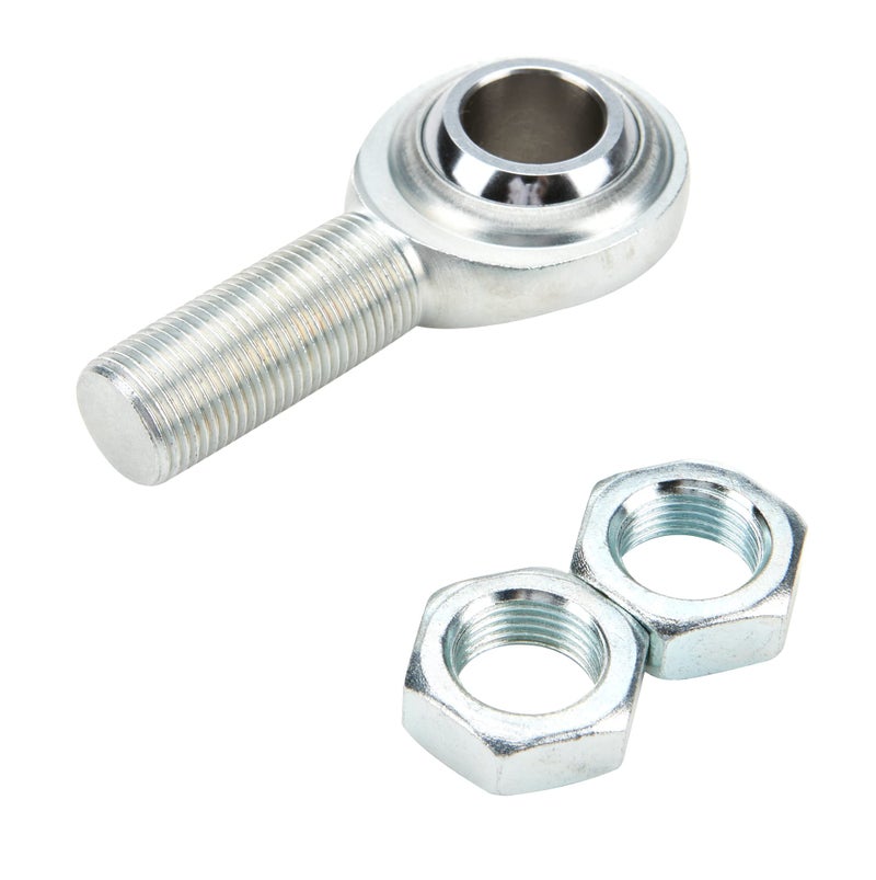 Allstar Performance Steering Shaft Support, Spherical Rod End, 3/4-16 in Right Hand Male Thread, Oversized, Jam Nut, Steel, 3/4 in Steering Shaft, Kit